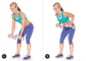 fitness woman back exercise
