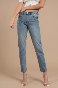 tobi.com - medium wash roswell studded jeans