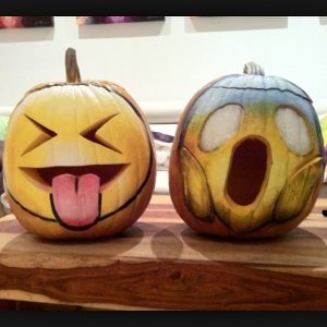 emoji pumpkin carving