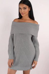 tobi.com nikki off shoulder sweater dress