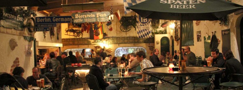 LA Fall Activities: beer drinkers in red lion tavern's patio