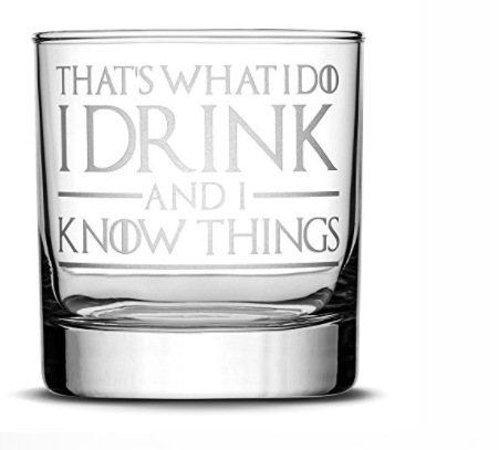 ultimate holiday gift guide: game of thrones whiskey glass