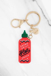 red hot sauce keychain gift ideas