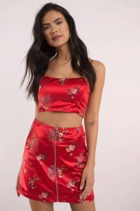 tobi.com - milani red skirt