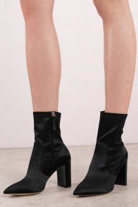 Shop the Chinese Laundry Raine Black Satin Booties