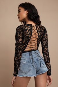 tobi.com - show stoppin lace up bodysuit