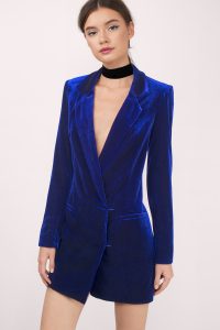 The Cara Velvet Blazer Dress is the perfect little tuxedo dress. It's double breasted with button closures and fully lined. Looks killer with pointed stilettos and an oversized clutch.