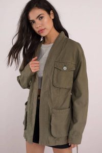 tobi.com - free people in our nature olive utility jacket