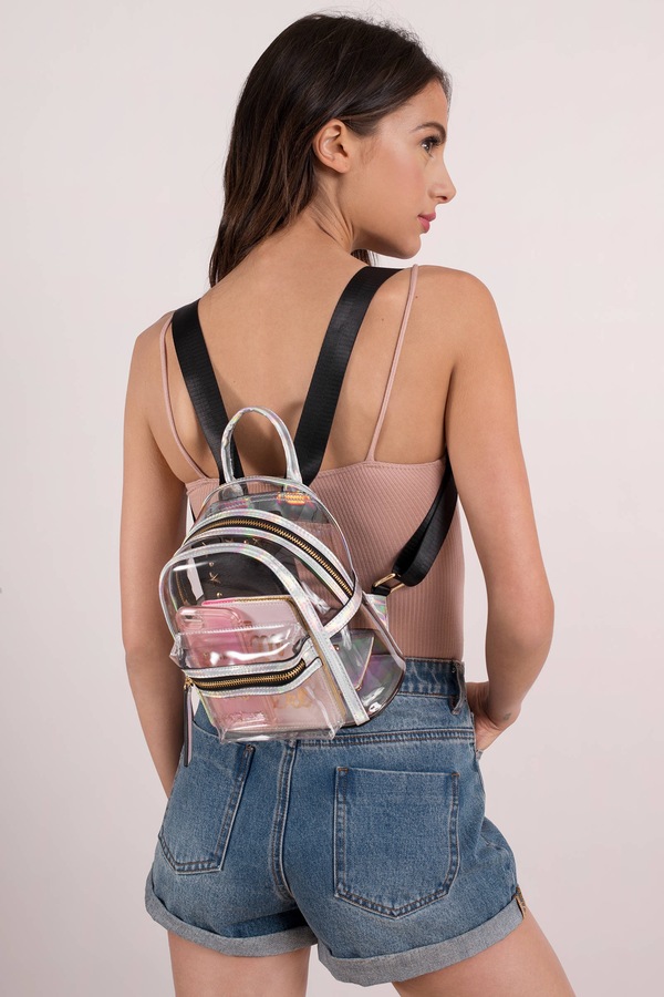 tobi.com - holly transparent mini backpack