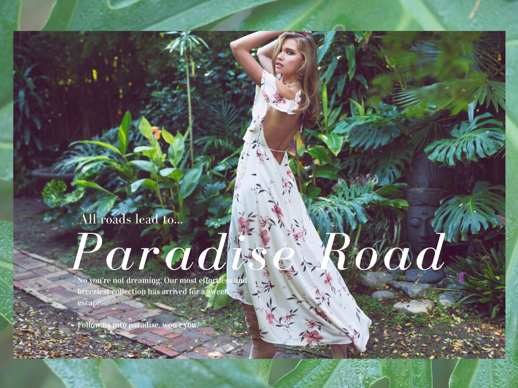 Tobi's Paradise Road Lookbook Featuring New Spring/Festival '18 Collection at Tobi.com!