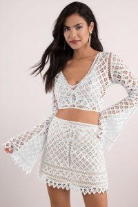 Shop the GOOD TO YOU WHITE LACE CROP TOP at tobi.com!