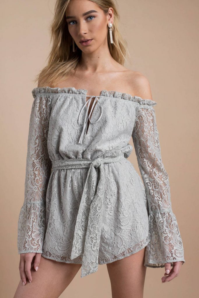 dusty-mint-all-yours-lace-off-shoulder-romper