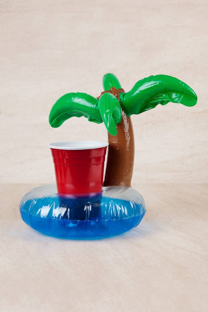 tobi.com - palm tree heaven multi cup holder floatie