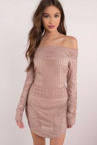 WHEREVER YOU GO ROSE BODYCON DRESS at tobi.com!