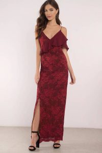 WINONA AMALFI WINE MAXI DRESS at tobi.com!