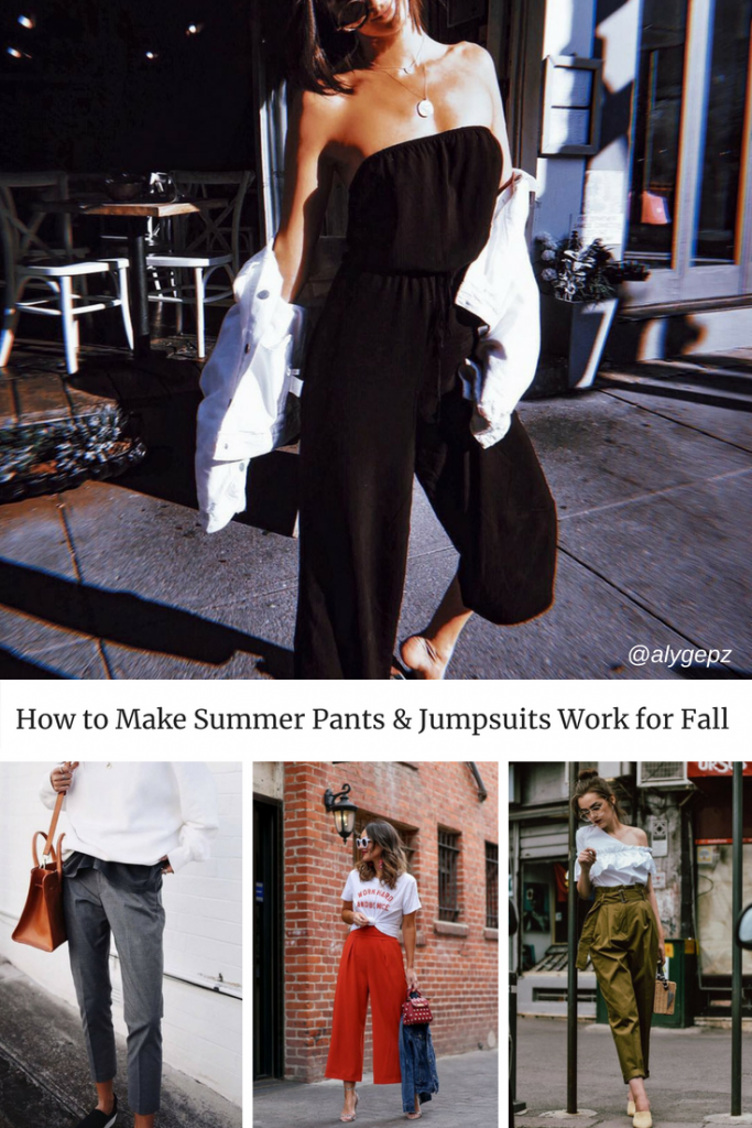 How To Make Your Summer Jumpsuits & Pants Work for Fall