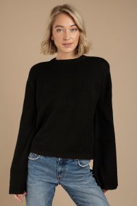 tobi.com - faded love flared sleeve sweater
