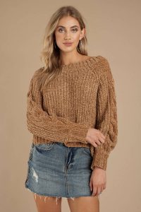 tobi.com - carla chenille crop sweater