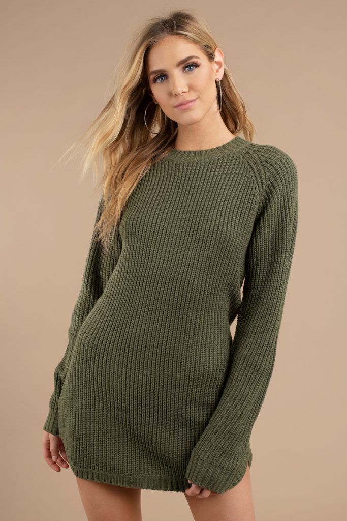 olive-stone-cold-dolphin-hem-sweater-dress
