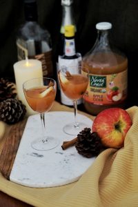 fall cocktail recipe spiced apple cider bourbon cocktail recipe