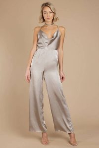 black friday sale satin jumpsuit holiday party outfit